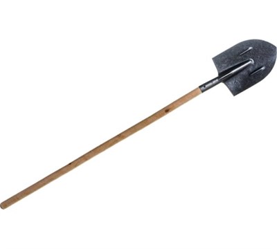 Штыковая лопата из рельсовой стали с черенком Gigant с ребрами жесткости GBS-01 - фото 10092