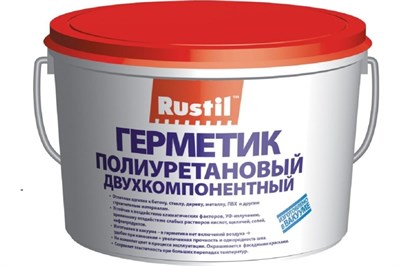 Полиуретановый герметик Рустил 2к, 12,5 кг, белый - фото 10218