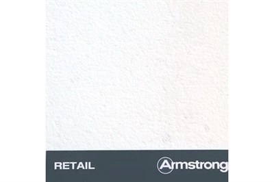 Плита потолочная Knauf Armstrong Retail 90RH Board 600x600x12 мм (в коробке 20 шт. 7.2 м2) - фото 10380