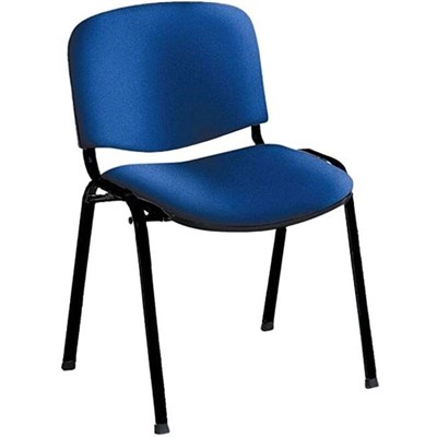 Стул офисный Easy Chair Изо синий (ткань, металл черный) - фото 10456