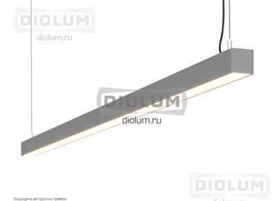 Подвесной светодиодный светильник LP33-1500 41Вт 4000К IP20  серый 6996 - фото 10889