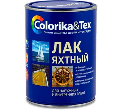 Лак яхтный Colorika 0,8 л глянцевый 92394 1680 - фото 4539