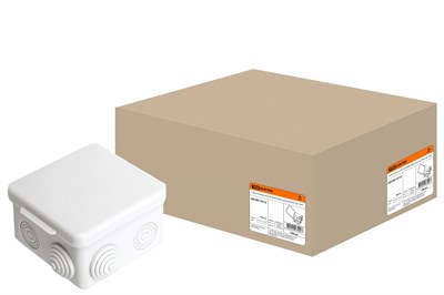 Коробка распаячная ОП 80х80х50 мм белая TDM SQ1401-0112 - фото 5497