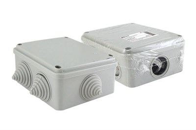 Коробка распаячная ОП 100х100х50 мм крышка на винтах белая TDM SQ1401-1234 - фото 6729