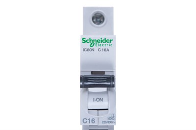 Выключатель автоматический модульный 1п C 16А 6кА iC60N Acti9 Schneider Electric A9F79116 - фото 8049