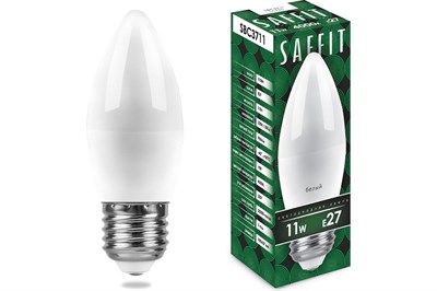 Лампа светодиодная SAFFIT C37-Е27-11W-230V-4000K SBC3711 Feron 55135 4788 - фото 8372