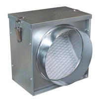 Фильтр кассетный Ø160 (корпус+кассета) оцинк. сталь 29899