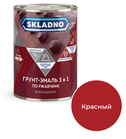 Грунт-эмаль по ржавчине 3 в 1 ПРЕСТИЖ Skladno 0.8 кг, красная 243714 29994