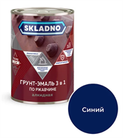 Грунт-эмаль по ржавчине 3 в 1 ПРЕСТИЖ Skladno 1.8 кг, синяя 259555 29995
