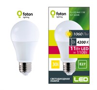 Лампа светодиодная FL-A60-Е27-11W-220Вт-4200К-1060Лм FOTON 605047