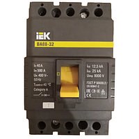 Выключатель автоматический 3п 40А 25кА ВА88-32 Master IEK SVA10-3-0040-02