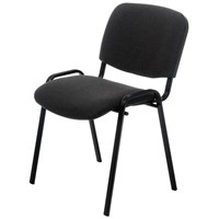 Стул офисный Easy Chair Изо серый (ткань, металл черный) 3478