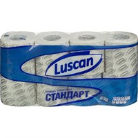 396251 Бумага туалетная Luscan Standart 2-слойная белая (8 рулонов в упаковке)