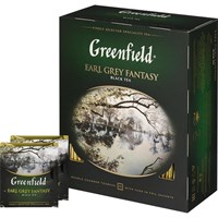 327365 Чай Greenfield Earl Grey Fantasy черный с бергамотом 100 пакетиков