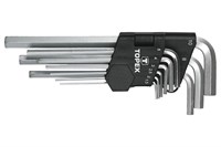 Набор шестигранных ключей TOPEX 1.5-10 мм 35D956