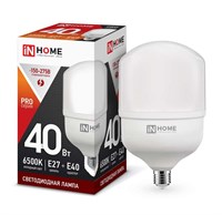 Лампа светодиодная HP-PRO-Е27-40Вт-230В-6500К 3800Лм IN HOME 4690612031101