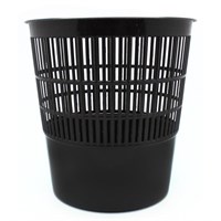 325533 Корзина для мусора 10 л пластик черная (25х27.4 см)