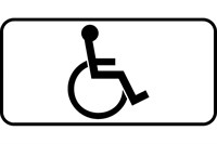 Знак дорожный 8.17 Инвалиды