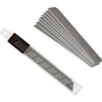 Лезвия сменные для канцелярских ножей Attache 9 мм сегментированные (10 штук в упаковке) 19757