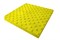 Плитка тротуарная тактильная бетон 300х300х30 конусные рифы, желтая - фото 7261